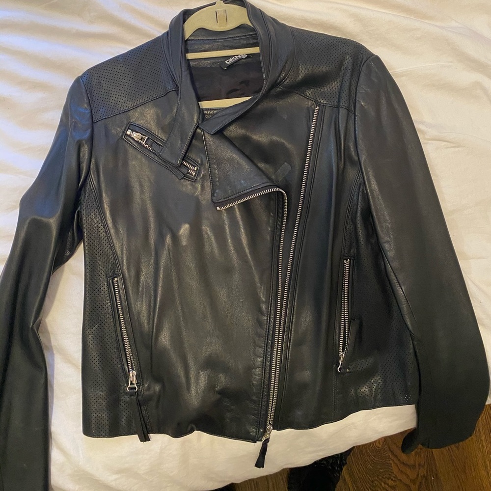 Moto leather jacket